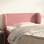 VidaXL Testiera ad Orecchio Rosa 103x23x78/88 cm in Velluto