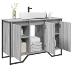 VidaXL Mobile Lavabo Bagno Grigio Sonoma 91x35x60 cm in Truciolato