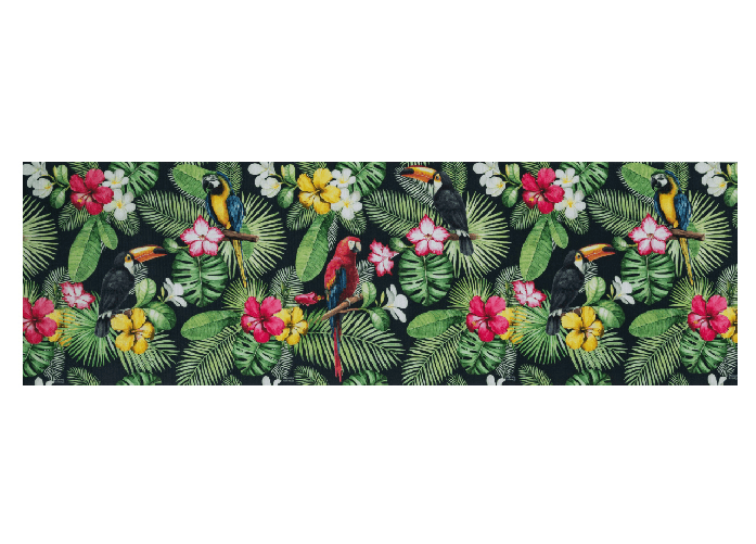 BIANCHERIAWEB Tappeto Passatoia Cucina Antiscivolo Antimacchia Digitale Sprinty Tropical