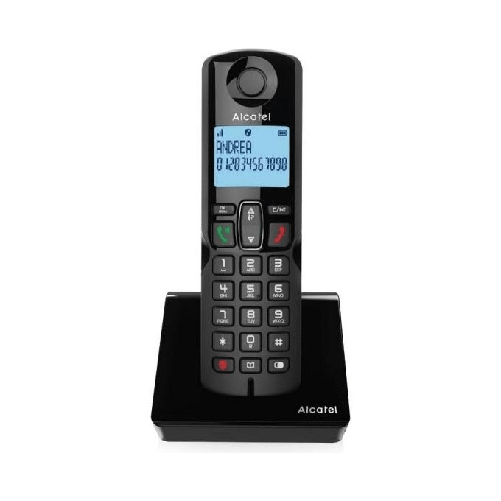 Alcatel-S280-EWE-Telefono-DECT-Identificatore-di-chiamata-Nero