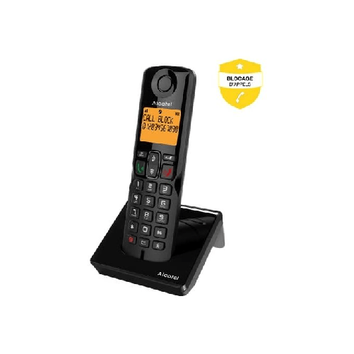 Alcatel-S280-EWE-Telefono-DECT-Identificatore-di-chiamata-Nero