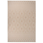VidaXL Tappeto da Esterni a Tessitura Piatta 160x230cm Strisce Marroni