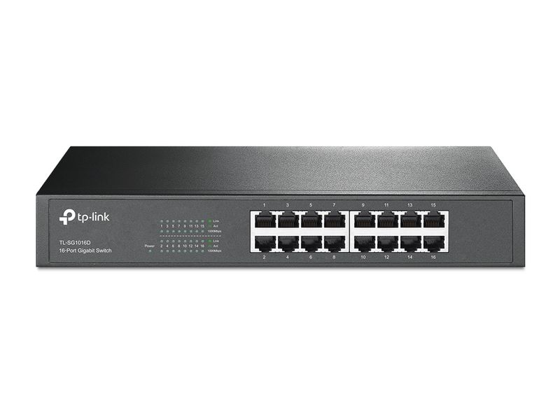 TP-LINK-TL-SG1016D-Non-gestito-Gigabit-Ethernet--10-100-1000--Nero