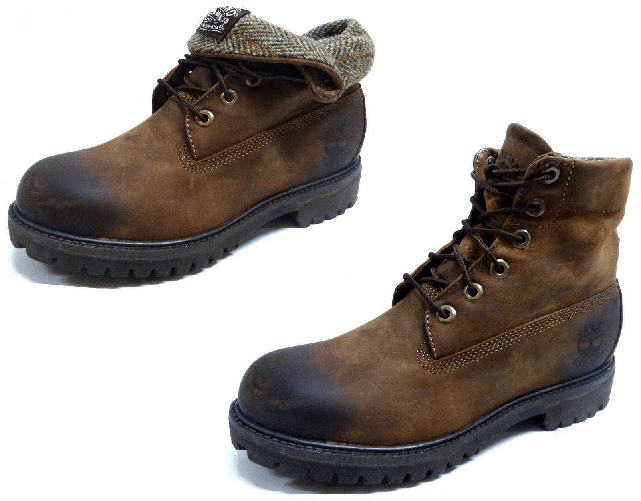 TIMBERLAND SCARPE SCARPONI UOMO TIMBERLAND AF ROLL 6119R PELLE MARRONE ORIGINALE AI
