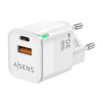 Caricabatterie-Aisens-GAN-30W---1xUSB-C-PD3.0-QC4.0---1xUSB-A-QC3.0---Colore-bianco