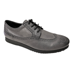 HOGAN SCARPE DERBY CASUAL UOMO 183 HXM1830D861C0YB999 PELLE GRIGIO ORIGINALE AI