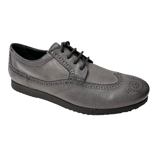 HOGAN SCARPE DERBY CASUAL UOMO 183 HXM1830D861C0YB999 PELLE GRIGIO ORIGINALE AI