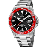 JAGUAR OROLOGIO TEMPO QUARZO UOMO JAGUAR J860 I CASSA 43 NERO ACCIAIO 20 ATM ORIGINALE