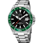 JAGUAR OROLOGIO TEMPO QUARZO UOMO JAGUAR J860 H CASSA 43 NERO ACCIAIO 20 ATM ORIGINALE