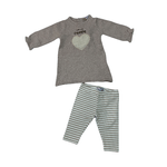 YOURS COMPLETO ABITO LEGGINGS NEONATA YOURS AY1062F COTONE 365 BEIGE ORIGINALE AI 2022