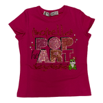 MONELLA VAGABONDA MAGLIA T SHIRT MAGLIE BIMBA MONELLA VAGABONDA 5654 COTONE FUCSIA ORIGINALE PE