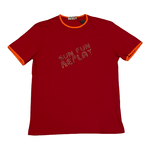 REPLAY MAGLIA T SHIRT MAGLIE UOMO REPLAY T32 8306 COTONE T02 ROSSO ORIGINALE PE
