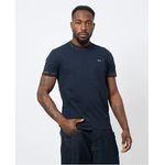 HARMONT & BLAINE MAGLIA T SHIRT UOMO HARMONT E BLAINE IRN257 COTONE 801 BLU ORIGINALE PE 2025