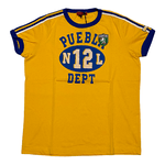 NINE LIVES MAGLIA T SHIRT MAGLIE UOMO NINE LIVES 621215 COTONE 593 GIALLO ORIGINALE PE
