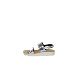 MELLUSO SCARPE SANDALO SANDALI DONNA WALK MELLUSO H018043 PELLE ARGENTO ORIGINALE PE