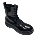 BIKKEMBERGS SCARPE STIVALETTI ANFIBIO DONNA BIKKEMBERGS K4A5 20648 1003999 NERO ORIGINALE AI