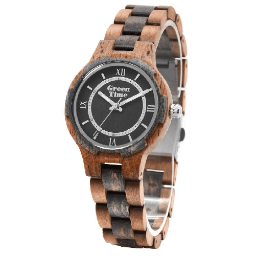GREEN TIME OROLOGIO QUARZO TEMPO DONNA GREEN TIME ZW154A 36 LEGNO GRIGIO ORIGINALE AI 2024