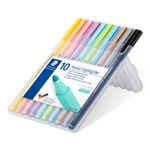 Staedtler 362 C evidenziatore 10 pz Tipo di punta Nero, Marrone, Azzurro, Grigio chiaro, Lime, Menta, Pesca, Rosa