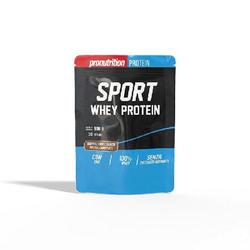 PRO NUTRITION SPORT WHEY PROTEIN proteine del latte WPC + B6 Doppio Cioccolato 908g