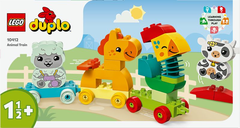 LEGO-DUPLO-10412-Il-Treno-degli-Animali-Giochi-per-Bambini-da-1.5-Anni-Giocattolo-Educativo-per-l-Apprendimento-Didattico