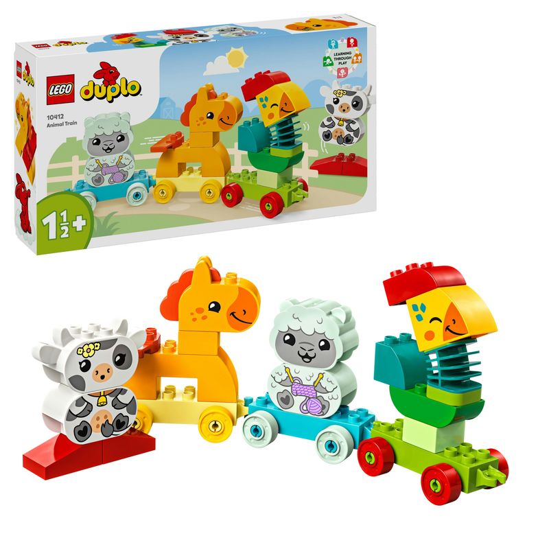 LEGO-DUPLO-10412-Il-Treno-degli-Animali-Giochi-per-Bambini-da-1.5-Anni-Giocattolo-Educativo-per-l-Apprendimento-Didattico