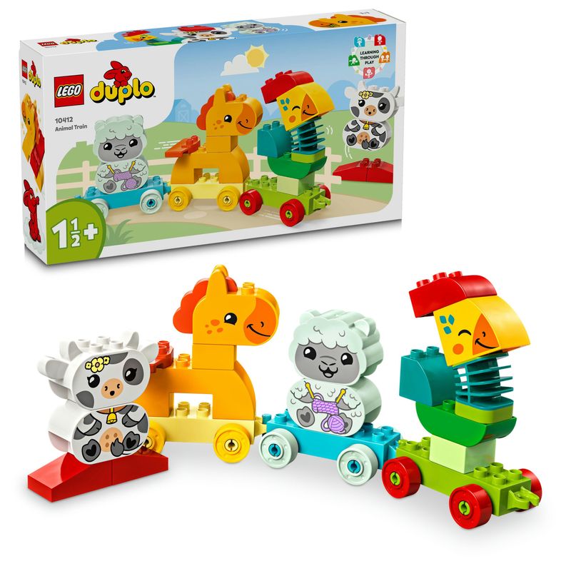 LEGO-DUPLO-10412-Il-Treno-degli-Animali-Giochi-per-Bambini-da-1.5-Anni-Giocattolo-Educativo-per-l-Apprendimento-Didattico