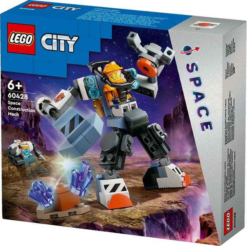 LEGO-City-60428-Mech-di-Costruzione-Spaziale-Giochi-per-Bambini-di-6--Anni-Tuta-Snodabile-con-Minifigure-e-Robot-Giocattolo