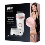 Braun Silk-Ã©pil 9 720 40 pinzette Rosa, Bianco