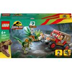 LEGO Jurassic Park 76958 L’Agguato del Dilofosauro, Dinosauro Giocattolo per Bambini 6+ con Jeep