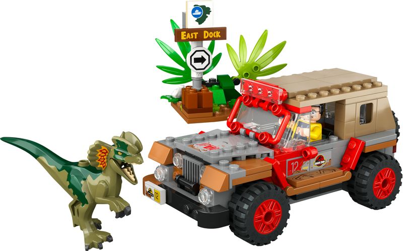 LEGO-Jurassic-Park-76958-L’Agguato-del-Dilofosauro-Dinosauro-Giocattolo-per-Bambini-6--con-Jeep-Collezione-30°-Anniversario