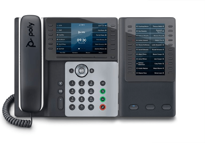 Poly telefono ip edge e500 abilitato per poe