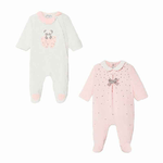 MAYORAL KIT COMPLETO 2 TUTA TUTINA NEONATA MAYORAL 2752 ROSA COTONE ORIGINALE AI