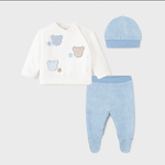 MAYORAL KIT COMPLETO MAGLIA PANTALONE CAPPELLO NEONATO MAYORAL 2510 70 ORIGINALE AI 2023