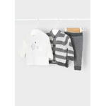 MAYORAL KIT COMPLETO TUTA NEONATO MAYORAL 2516 COTONE GRIGIO ORIGINALE AI 2023