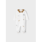 MAYORAL TUTA TUTINA PIGIAMA NEONATA MAYORAL 2608 COTONE BIANCO ORIGINALE AI 2023