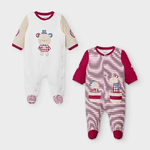 MAYORAL KIT COMPLETO TUTA TUTINE NEONATO MAYORAL 2771 COTONE BORDO ORIGINALE AI 2022
