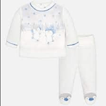 MAYORAL COMPLETO MAGLIA PANTALONE NEONATA MAYORAL 2514 COTONE BIANCO ORIGINALE AI