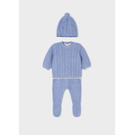 MAYORAL KIT COMPLETO TUTA CAPPELLO NEONATO MAYORAL 2509 COTONE BLU ORIGINALE AI 2023