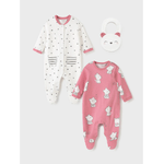 MAYORAL KIT COMPLETO 2 TUTA TUTINA NEONATA MAYORAL 2670 ROSA COTONE ORIGINALE AI 2023
