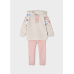 MAYORAL SET COMPLETO FELPA LEGGINGS BAMBINA MAYORAL 4768 COTONE BEIGE ORIGINALE AI 2023