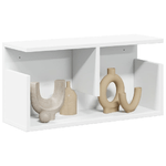 VidaXL Mobile a Parete 60x20x30 cm Bianco in Truciolato