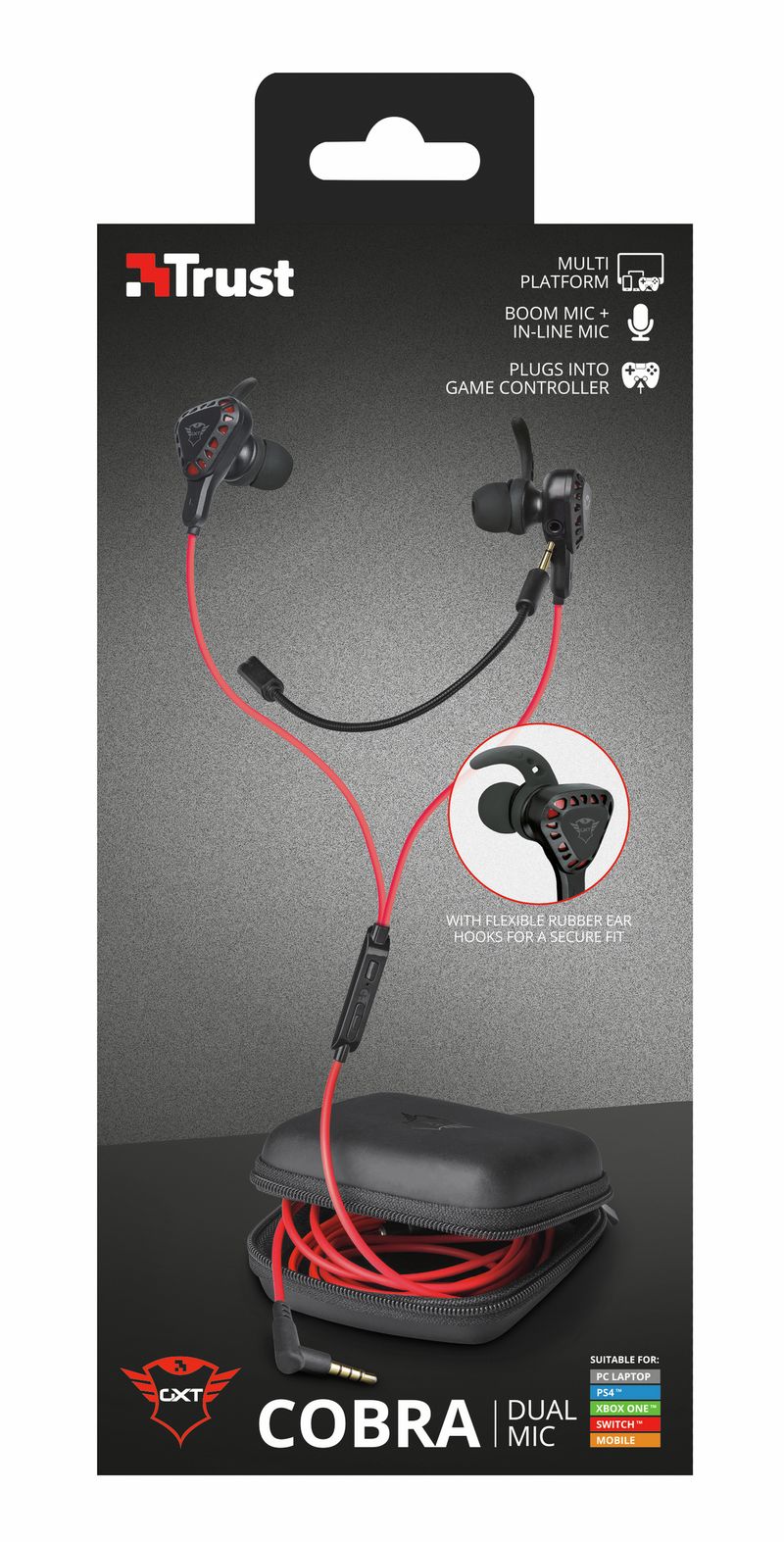 Trust-TRU-GXT-408-Auricolare-Cablato-In-ear-Giocare-Nero-Rosso