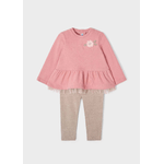 MAYORAL COMPLETO MAGLIA LEGGINGS BIMBA MAYORAL 2724 COTONE ROSA ORIGINALE AI 2023