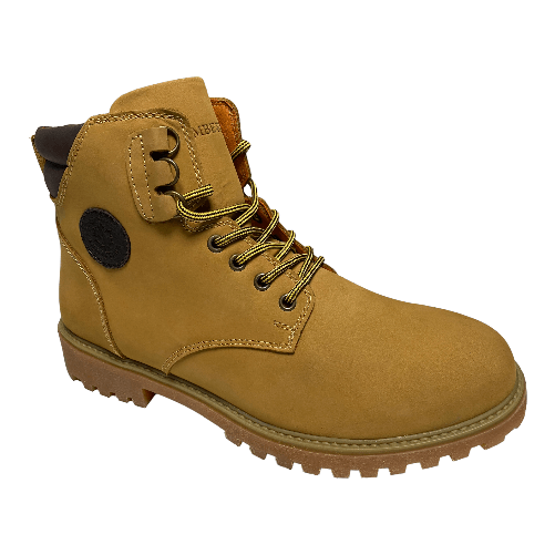 LUMBERJACK SCARPE SCARPONI UOMO LUMBERJACK RIVER SM00101 024 D01 PELLE GIALLO ORIGINALE AI