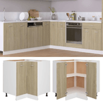 VidaXL Armadio Angolare Rovere Sonoma 75,5x75,5x80,5 cm in Truciolato
