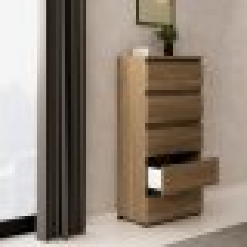 Tezeta Cassettiera noce naturale 5 cassetti 47x40x127H