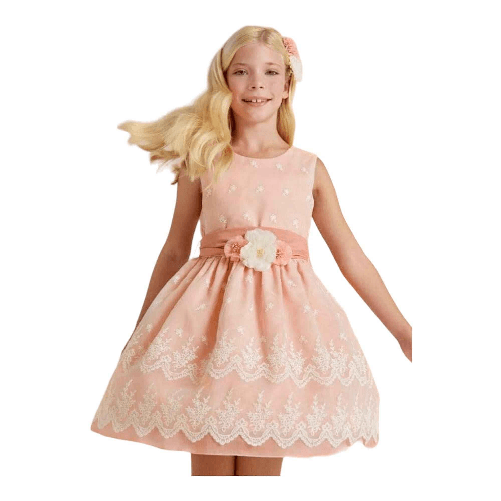 ABEL & LULA by MAYORAL ABITO VESTITO CERIMONIA BAMBINA ABEL E LULA 5022 ROSA ORIGINALE PE 2023