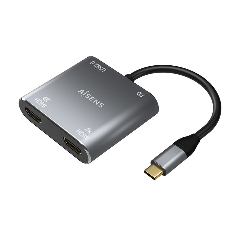 AISENS-A109-0625-cavo-e-adattatore-video-015-m-USB-tipo-C-Grigio