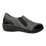GRUNLAND SCARPE MOCASSINO CASUAL DONNA GRUNLAND DOTA SC3542 68 PELLE GRIGIO ORIGINALE AI