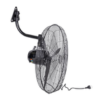 TrAdE Shop Traesio  Ventilatore Da Parete Industriale ⌀76cm 200 Watt Con 3 Pale Montaggio A Muro 6158054 -